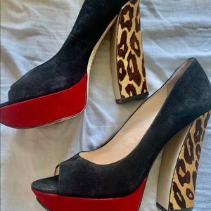 Open toe heels size 11
